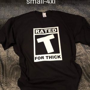 Rated T for thick tee shirt